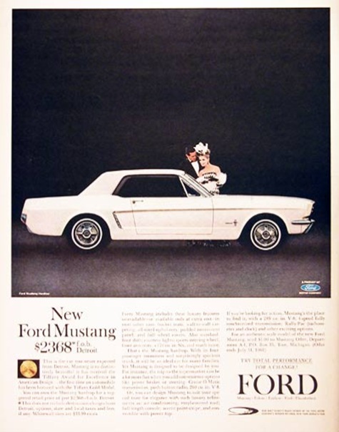 And of course there's a vintage car ads section in which I found some cool